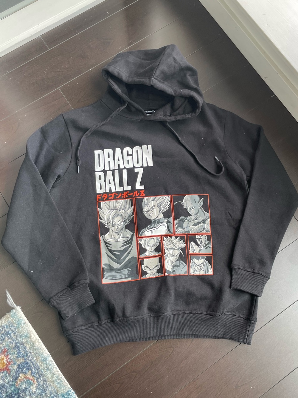 NEW Dragon Ball Z Black Anime Graphic Hoodie - Men